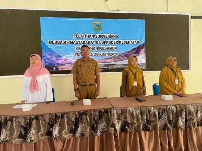Pelatihan Surveilans Berbasis Masyarakat bagi Kader Kesehatan Kelurahan Kebumen Tahun Anggaran 2026