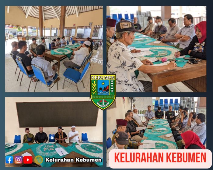 Rakor pengurus Forum Kerukunan Umat Beragama kelurahan Kebumen