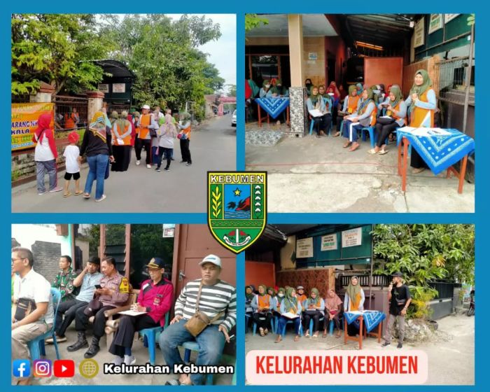 Giat pasukan Jumantik dan FKK kel. Kebumen berantas sarang nyamuk. 01