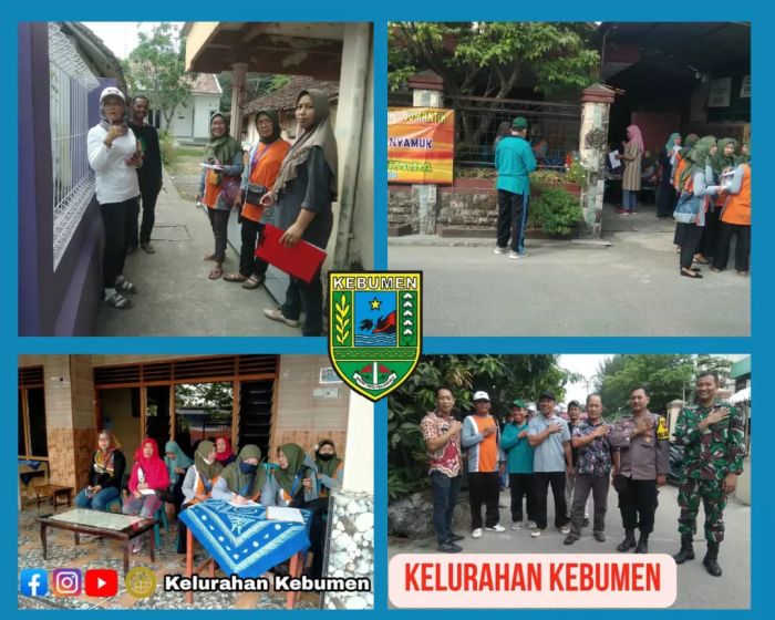 Giat pasukan Jumantik dan FKK kel. Kebumen berantas sarang nyamuk. 02