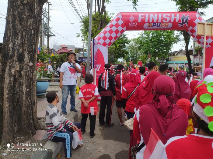 Kelurahan Kebumen mengadakan jalan sehat dan pembagian santunan 01