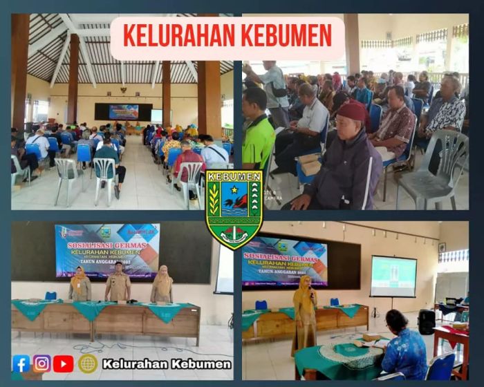 Sosialisasi Gerakan Masyarakat hidup Sehat Kelurahan Kebumen 01