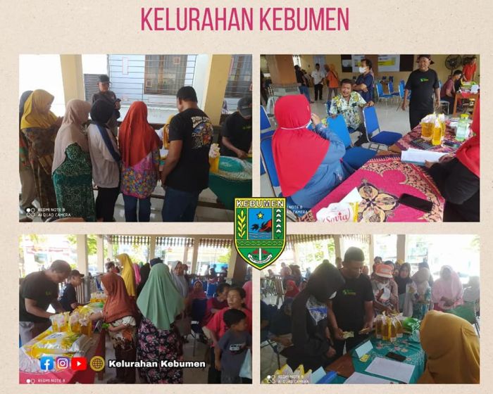 Pasar Murah SPHP Beras Bulog dan Minyak Goreng Di Kelurahan Kebumen 01