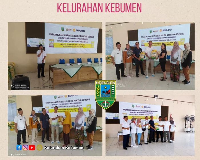 Pasar Murah SPHP Beras Bulog dan Minyak Goreng Di Kelurahan Kebumen