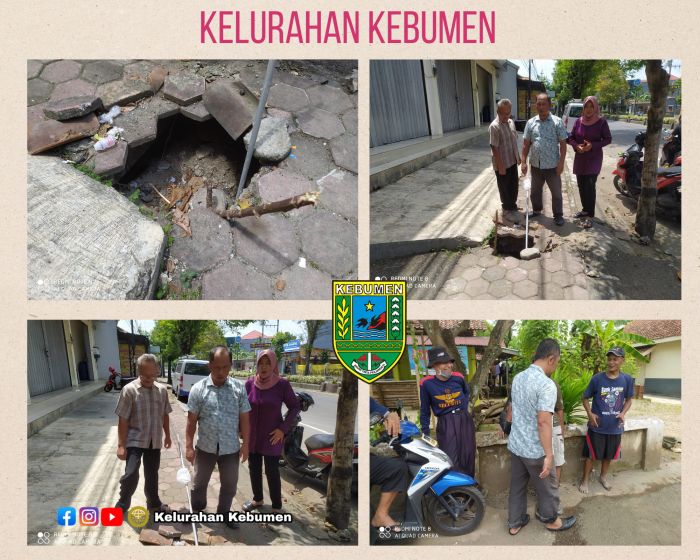 Warga RW 04 Kelurahan Kebumen Gotong royong Cor jalan berlobang. 02