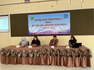 Kegiatan Sosialisasi Rakernas X Tahun 2026 bagi Pengurus TP PKK Kel. Kebumen