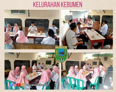 Guru - Guru SD Negeri berkunjung ke Kelurahan Kebumen.