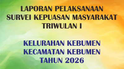 Laporan SKM Triwulan I Tahun 2026 