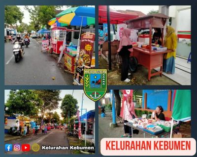 Warga Kelurahan Kebumen Gelar Street Food dan live musik